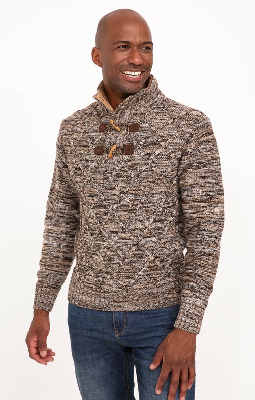 Pull col montant torsadé diddy