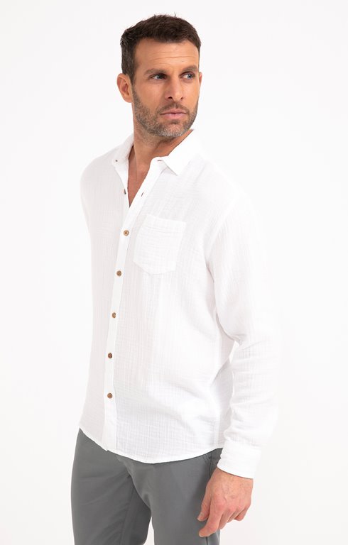 Chemise manches longues Double Gaze