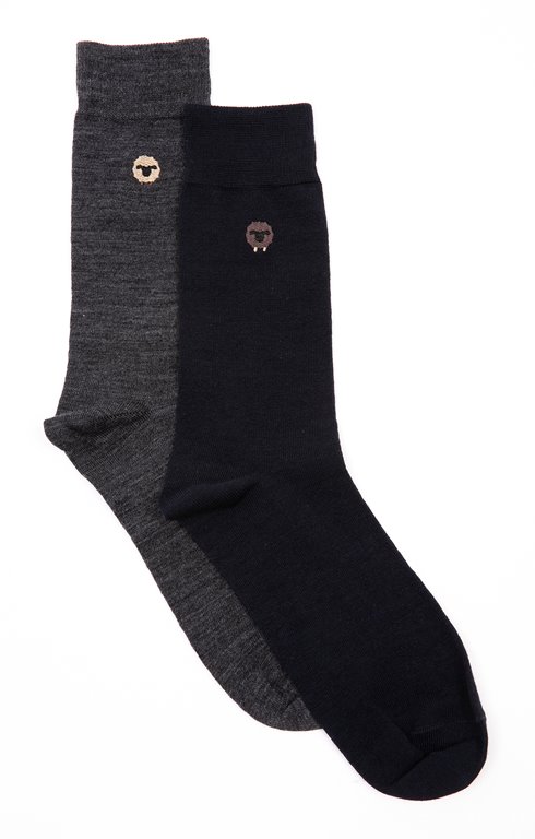 Lot 2 paires de chaussettes en laine