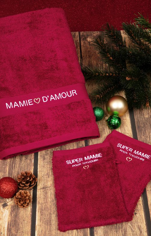 Serviette mamie d'amour