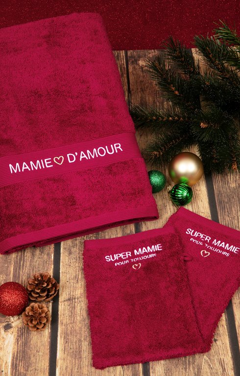 Serviette mamie d'amour