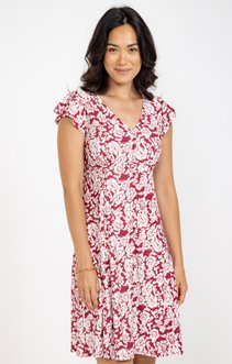 Robe midi à boutons