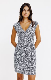 Robe droite imprimée