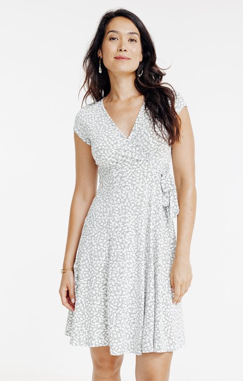 Robe en maille imprimée