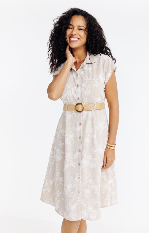 Robe midi évasée