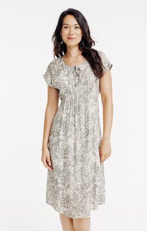 Robe midi imprimée