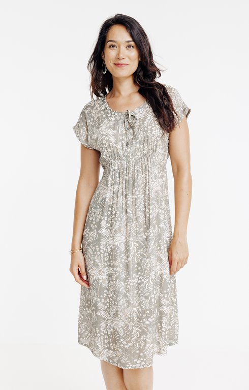 Robe midi imprimée