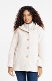 Manteau en laine bouillie