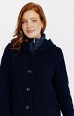 Manteau en laine bouillie