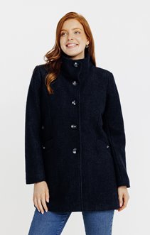 Manteau boutonné detail martingale