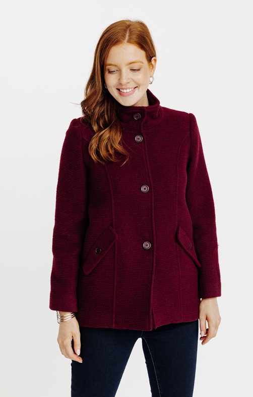 Manteau boutonné avec poches
