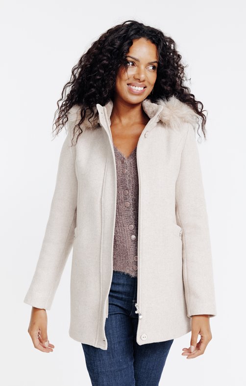 Manteau duffle capuche