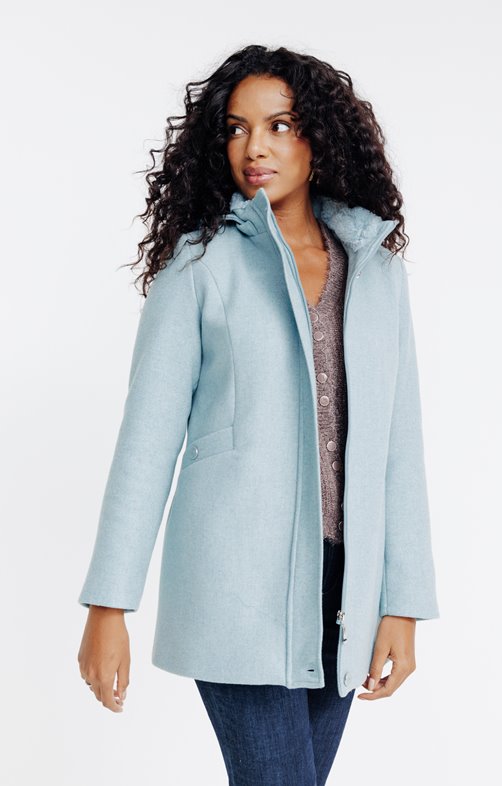 Manteau duffle à capuche