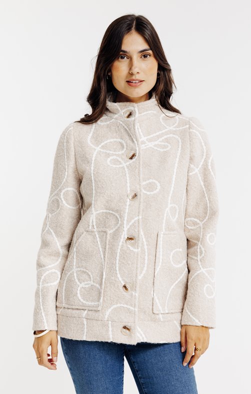 Manteau court doublé