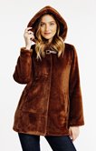 Manteau en fausse fourrure