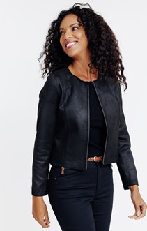 Veste en suédine