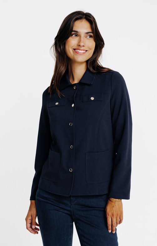 Veste col chemise 4 poches