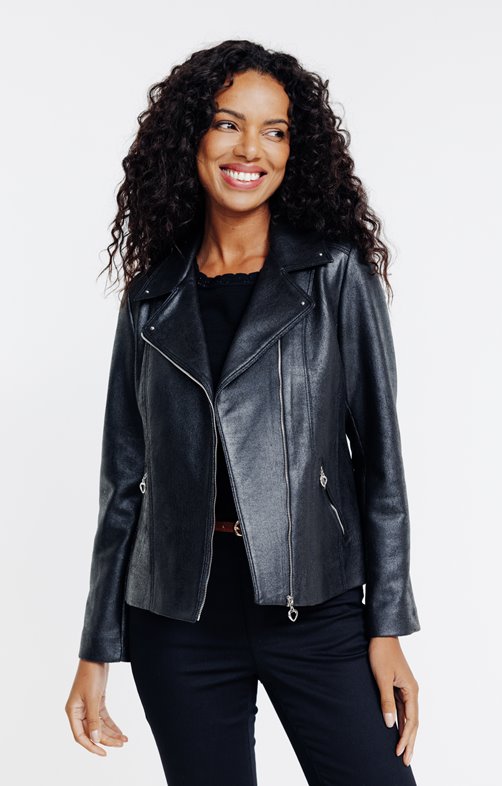 Veste perfecto zip coeur