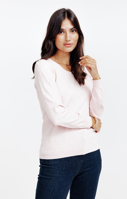 Pull tricotage fantaisie