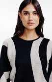 Pull en jacquard avec vagues all over