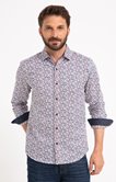 Chemise ajustée à motifs imprimés