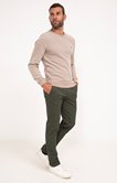 Pantalon chino imprimé coupe ajustée