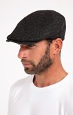 Casquette plate en polyester et viscose