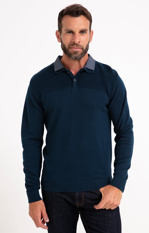 Pull double col polo 