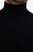 Pull col roulé uni 