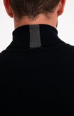 Pull col roulé uni 