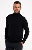 Pull col roulé uni 