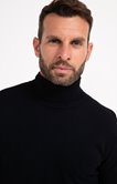 Pull col roulé uni 