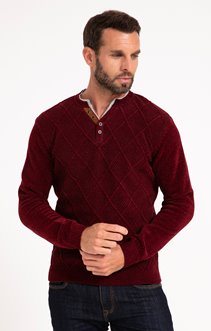 Pull col tunisien Chenille