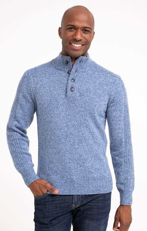 Pull col montant boutons