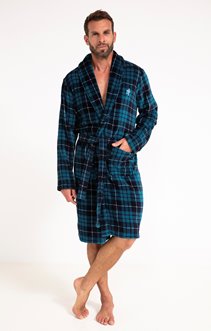 Robe de chambre à carreaux bien dormi - 49,99€ - Armand Thiery