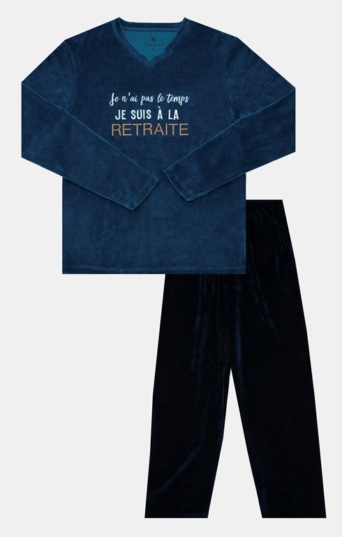 Pyjama velours Retraite