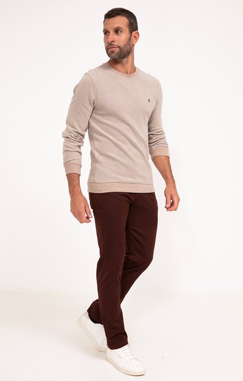 Pantalon Chino Pour Homme En Coton Extensible - Coupe Droite Ajustée, Taille élastique Avec Cordon, Idéal Quotidien Et Loisirs