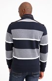 Polo manches longues col montant Stripy