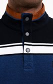 Polo manches longues Blue Stripy