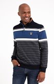 Polo manches longues Blue Stripy