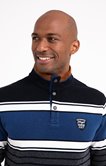 Polo manches longues Blue Stripy