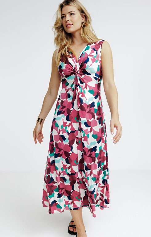Robe longue en maille