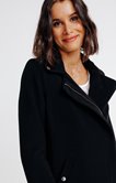 Manteau court zip sous patte