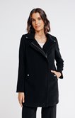 Manteau court zip sous patte