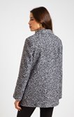 Manteau court col tailleur 