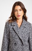 Manteau court col tailleur 