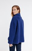 Manteau uni en laine 