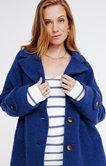 Manteau uni en laine 