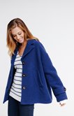 Manteau uni en laine 