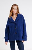 Manteau uni en laine 